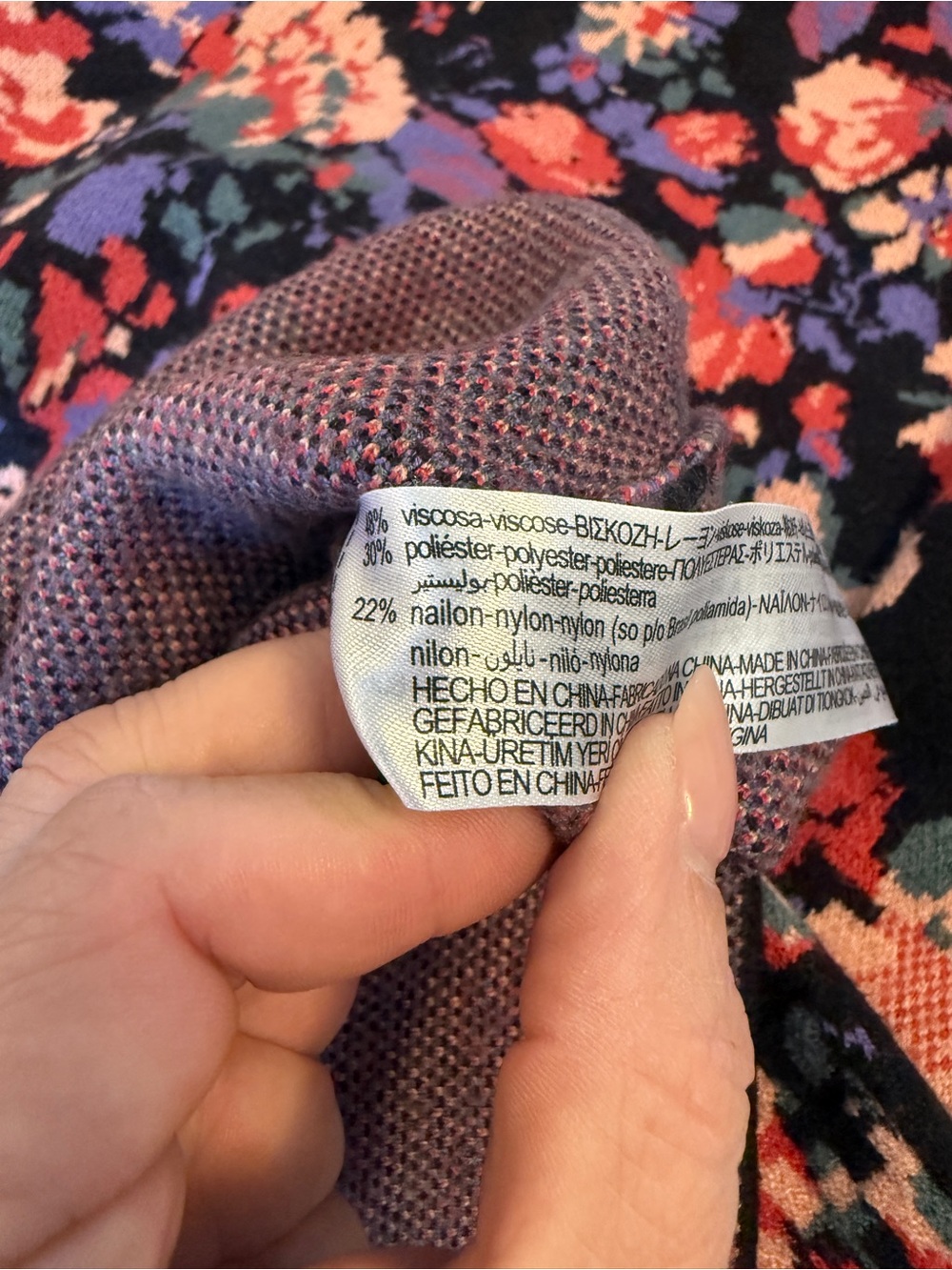Zara Floral Jacquard Tapestry Knit Mini Dress Size S - Picture 5 of 5